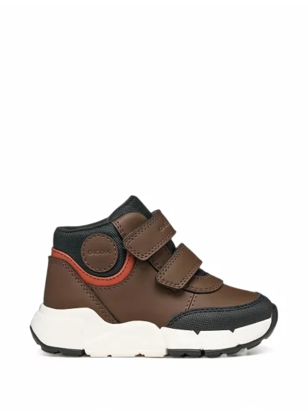 Sneakerși copii Geox maro