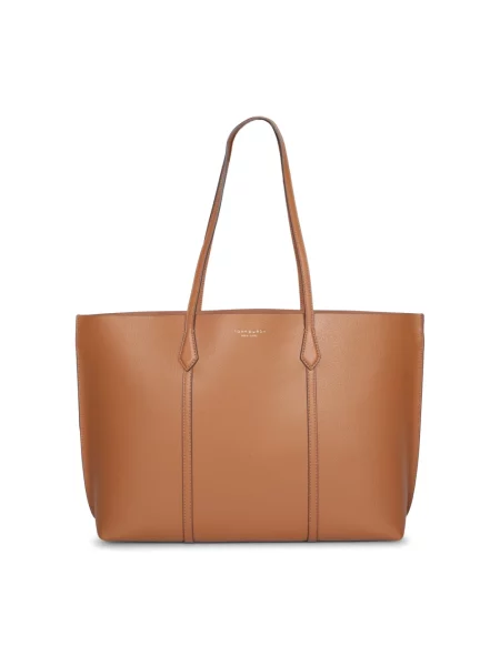 Tory Burch torebka skórzana Perry brązowy