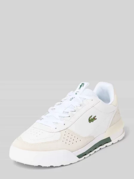 Sneakersy z naturalnej skóry bydlęcej model SLAM BREAK' Lacoste białe