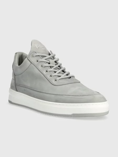 Nubukové tenisky Filling Pieces Low Top Base sivá