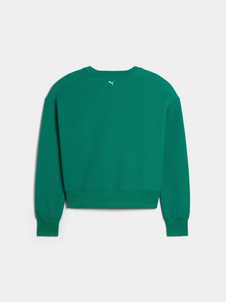 Флисовый свитшот Puma зеленый
