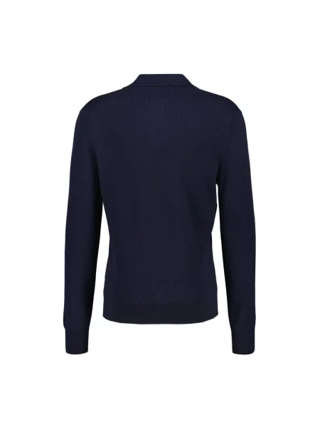 Dzianinowy sweter Gran Sasso niebieski