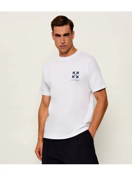 OFF-WHITE Tricou Small Arrow alb