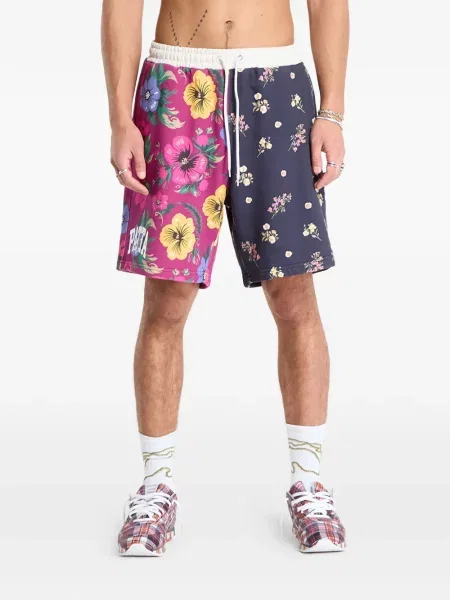 Pantaloni scurți Patta cu model floral cu imagine albastru