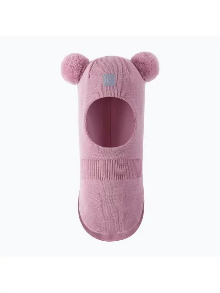 Детска шапка маска Reima Vekkuli grey pink сиво