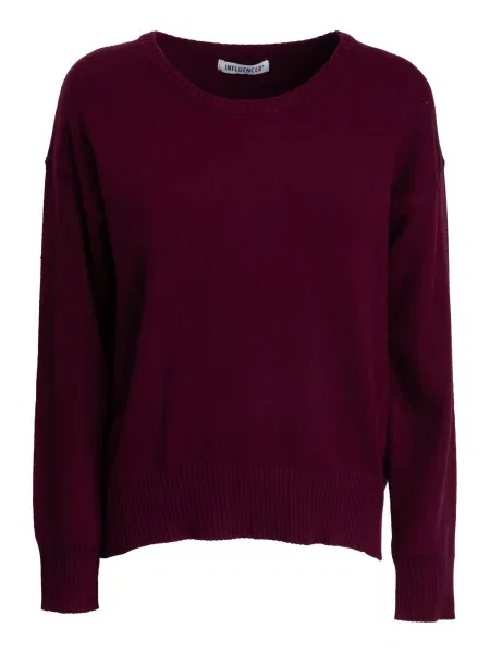 Influencer Pulover burgundy roșu