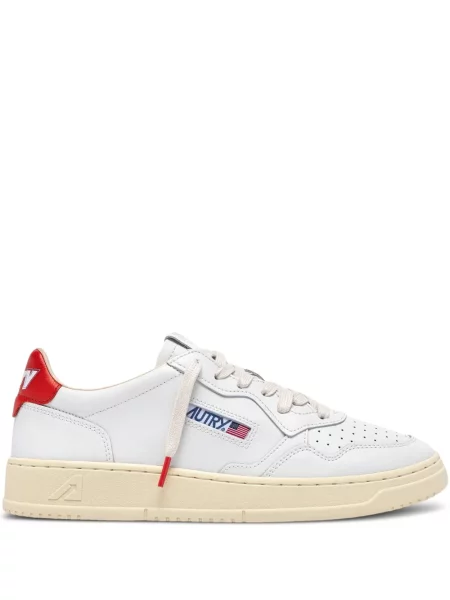 Top Autry din piele alb