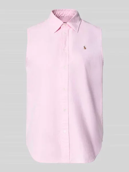Bluzka koszulowa o kroju regular fit bez rękawów Polo Ralph Lauren