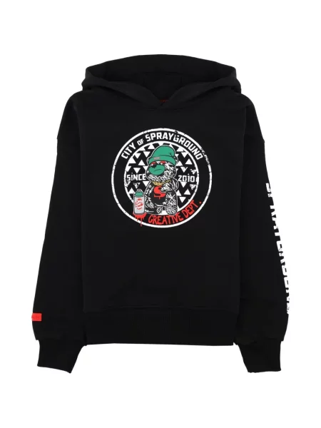 Bluza z kapturem dziecięca Sprayground czarna