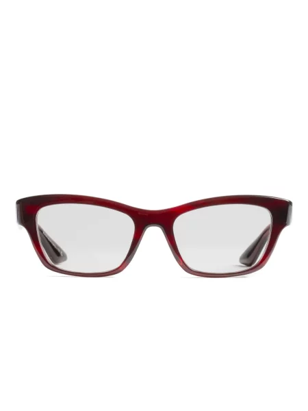 Ochelari de soare Khaite X Oliver Peoples cu dungi roșu