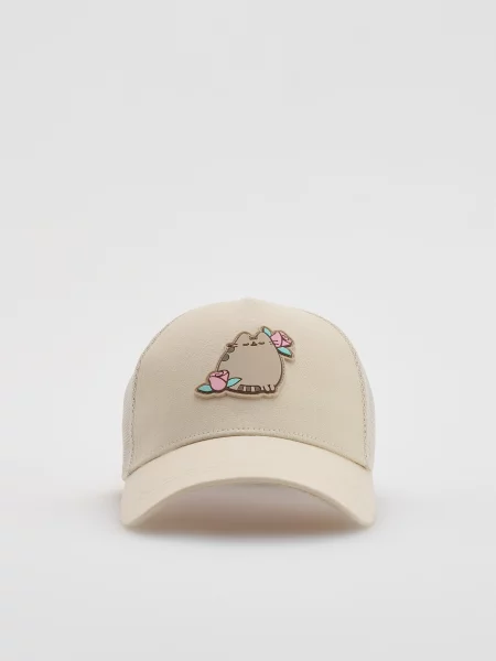 Reserved Kšiltovka Pusheen béžová