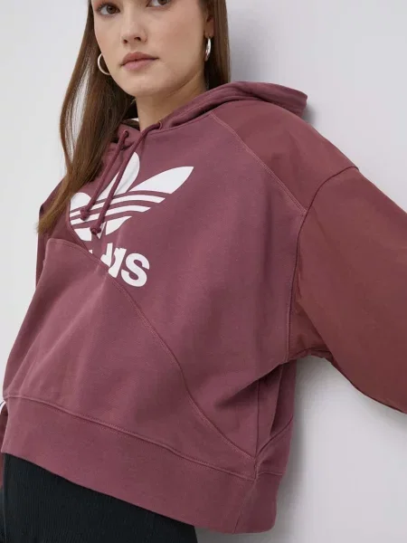 Суитчър Adidas Originals с принт розово