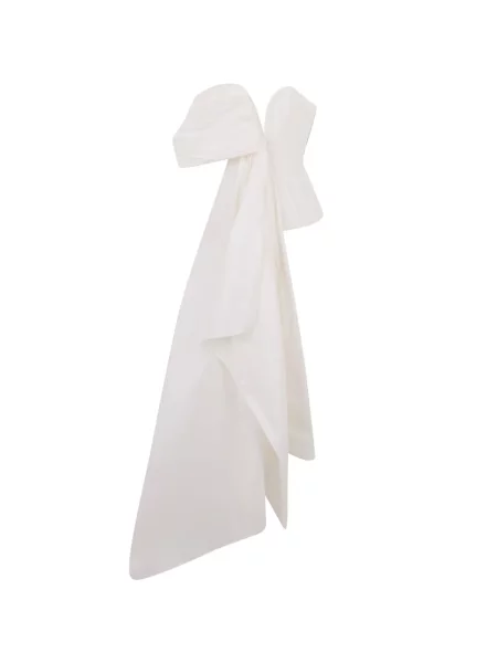 Top Ellery cu volane alb