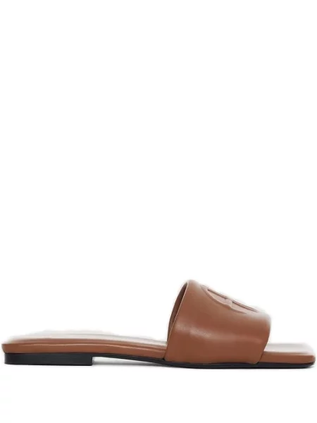 Papuci Anine Bing din piele maro