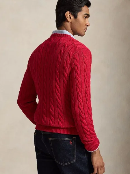 Polo Ralph Lauren Pulover DRIVER cireș roșu