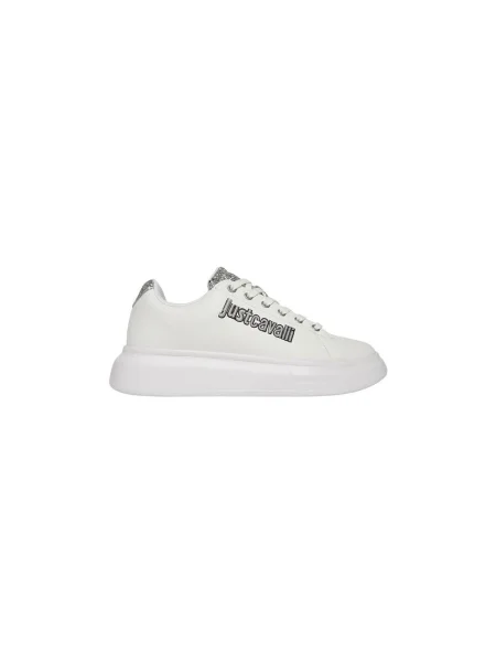 Just Cavalli sneakers din piele alb
