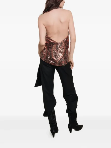 Top Johanna Ortiz cu paiete negru