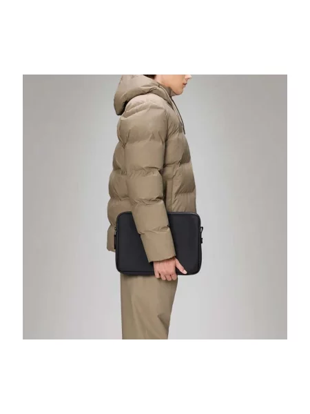 Torba za laptop Rains crna