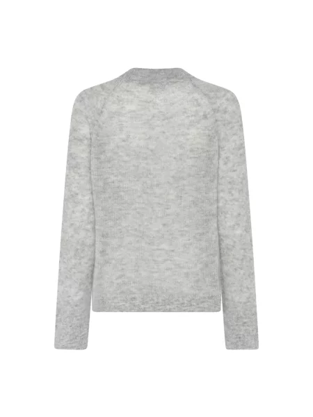 Puszyste sweter Bruuns Bazaar wełniany szary