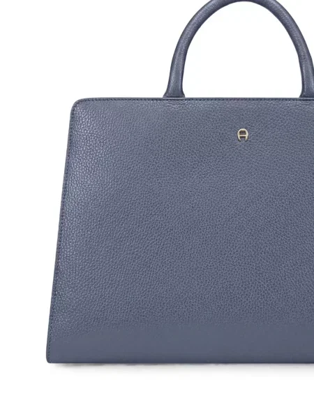 Geantă shopper Aigner din piele albastru