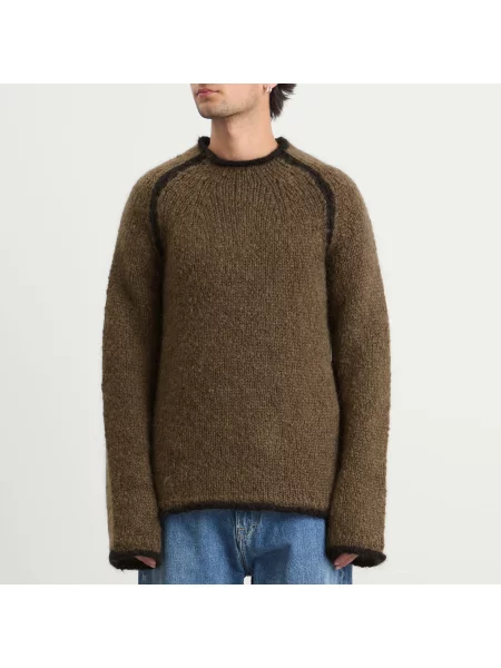 Moherowy sweter Our Legacy brązowy