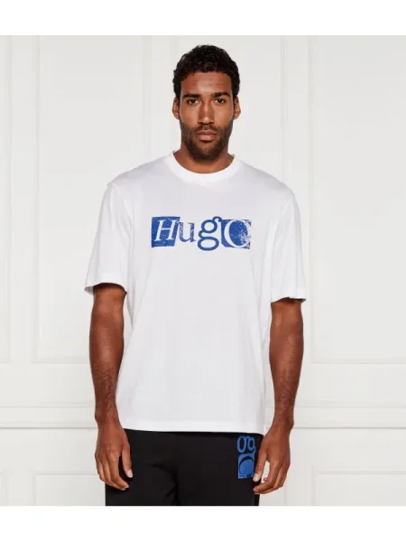 Hugo Blue Tricou Nugix | alb