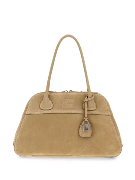 Geantă Miu Miu din piele de căprioară