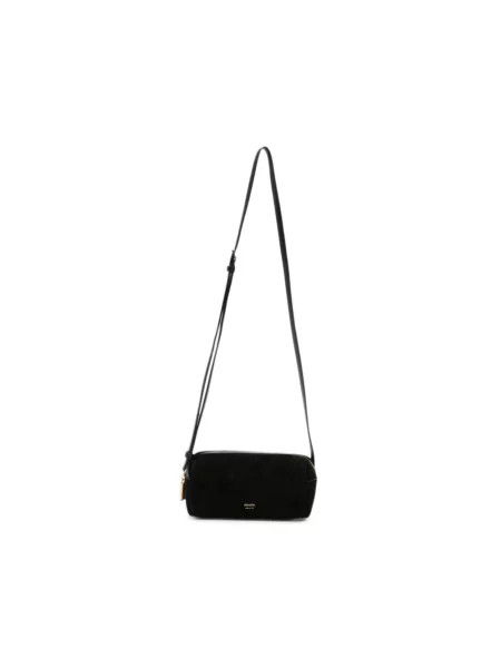Torebka crossbody Khaite zamszowa czarna