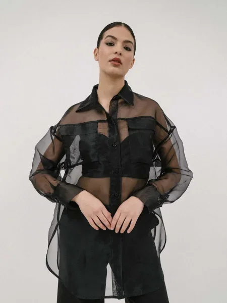 Rochie tip bluză Punget' negru