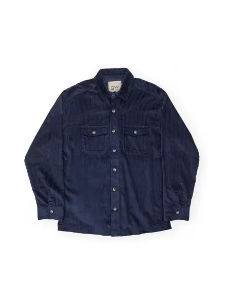 Cămașă Otherwise de catifea cord albastru