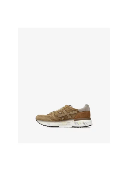 Sneakerși Premiata din piele bej
