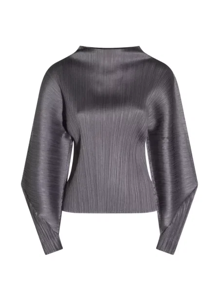 Top Pleats Please Issey Miyake plisat gri
