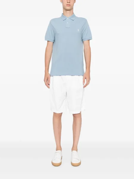 Klasický svetr Polo Ralph Lauren se vzorem rybí kosti modrý