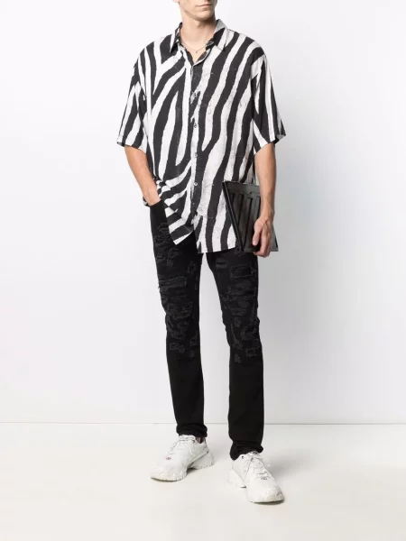 Tiesūs džinsai Philipp Plein juoda