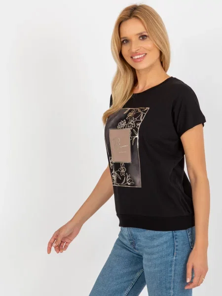 Blúzka Fashionhunters čierna