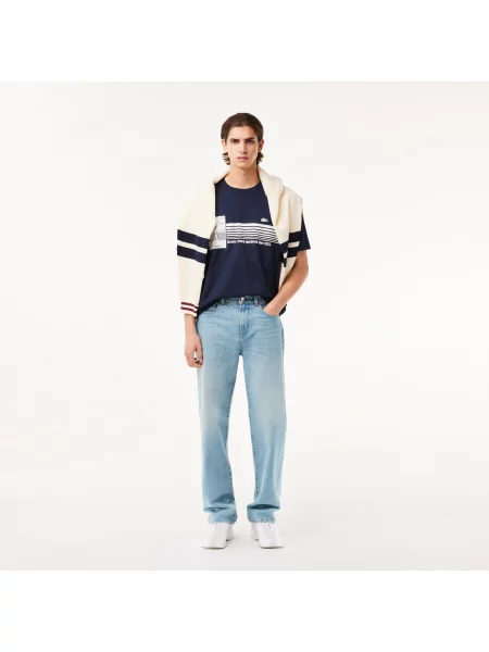 Lacoste Koszulka Lacoste granatowa