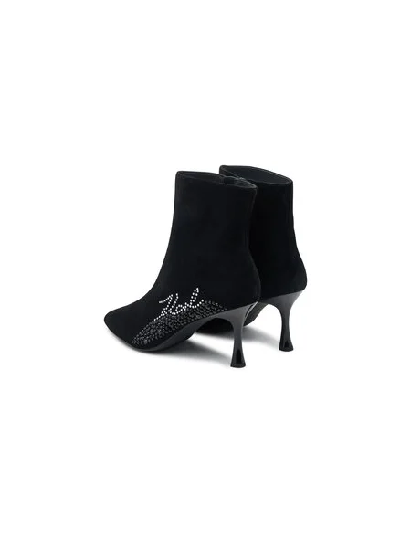 Členková obuv KARL LAGERFELD Sienna čierna