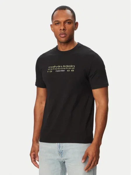 Calvin Klein Jeans Majica kameno siva bijela crna