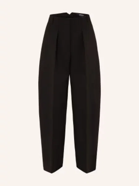Jacquemus Kalhoty Le Pantalon Ovalo černá