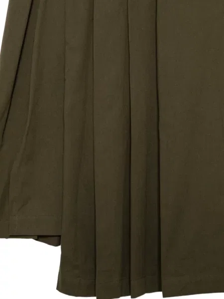 Пола Yohji Yamamoto кепър с прехлупване зелено