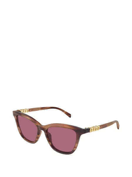 Sunčane naočale Gucci Eyewear s autogramom smeđa