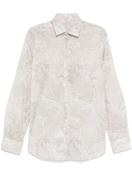 Cămașă Etro cu model floral cu imagine alb