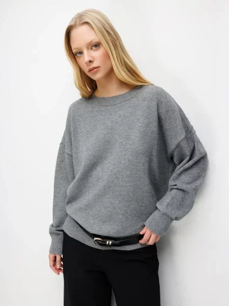 MixRay Pulover Pullover tamo siva