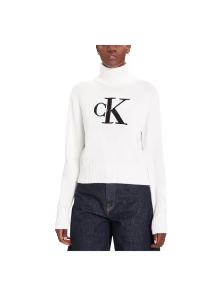 Sweter Calvin Klein Jeans biały