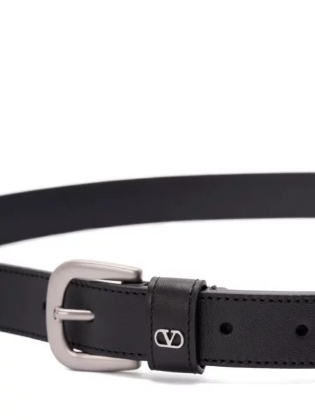 Curea Valentino Garavani din piele negru