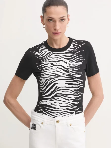 Kratka majica Versace Jeans Couture črna