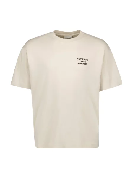 Drôle de Monsieur t-shirt Le T-Shirt Slogan z nadrukiem beżowy