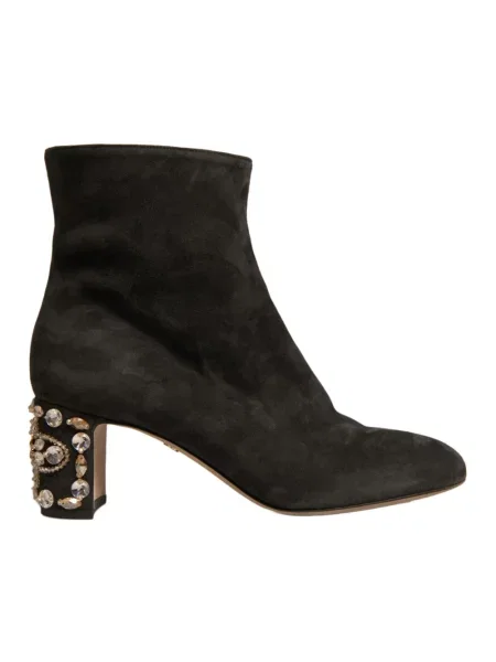 Botki Dolce And Gabbana skórzane czarne