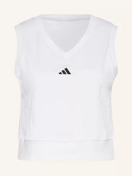 Zkrácené tričko Adidas bílé