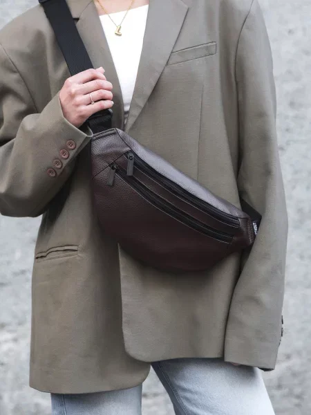 Without Поясна сумка Штучна шкіра чорний